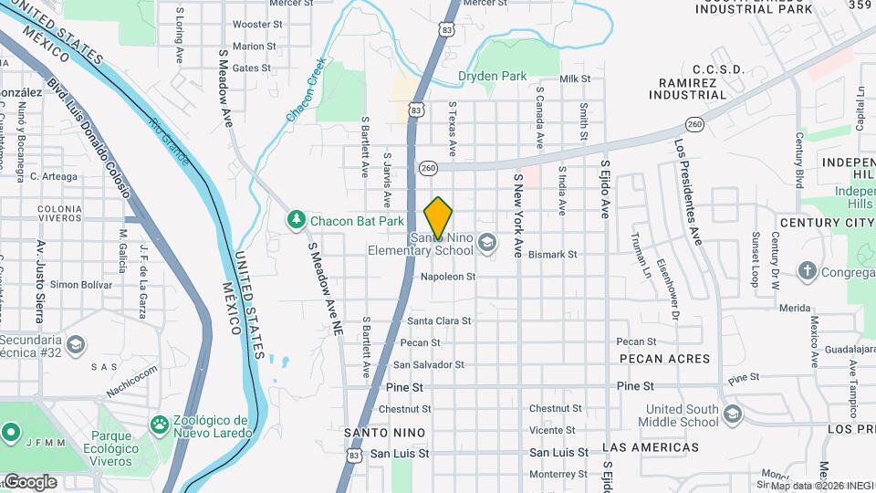 2504 Bismark St Map and Location Details
