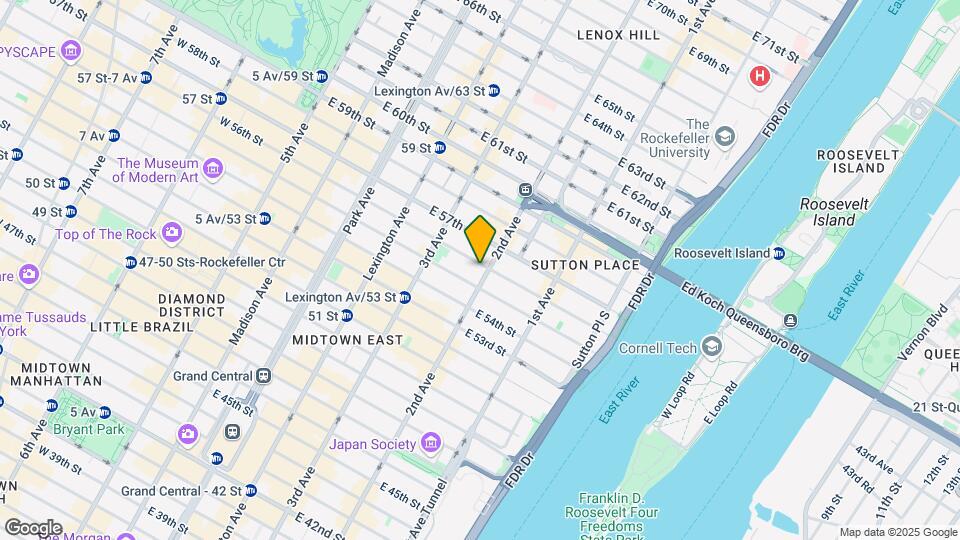 1059 Second Ave Mapa y Detalles de la Ubicación
