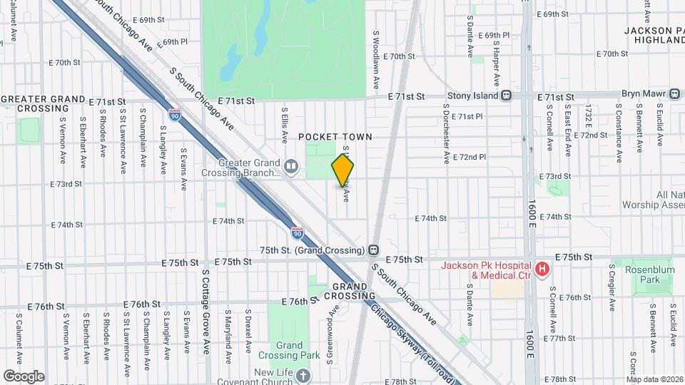 7314 S University Ave Map and Location Details