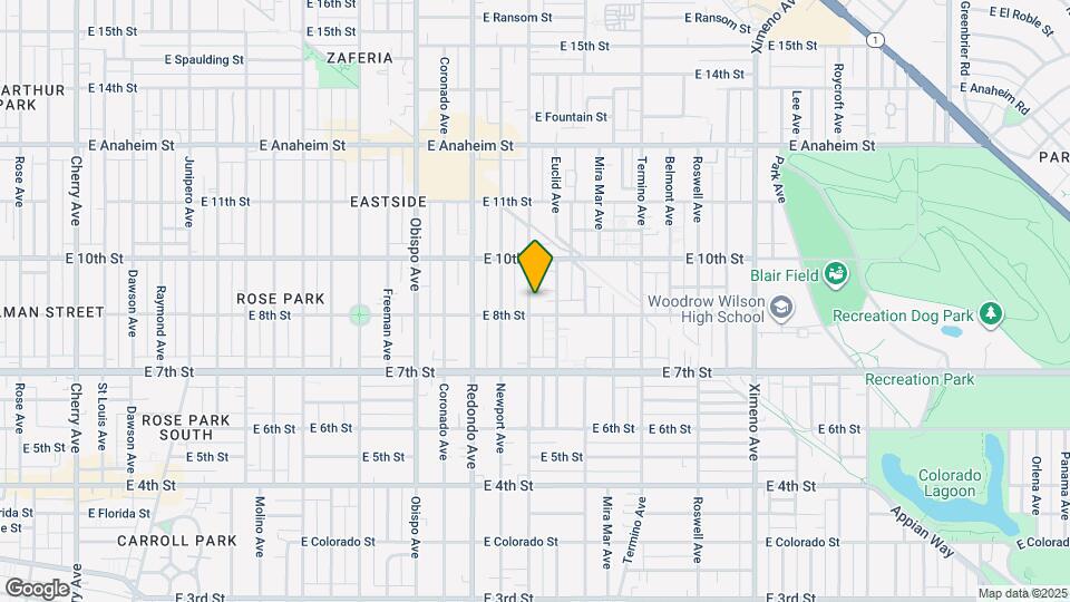 820 Loma Ave Map and Location Details
