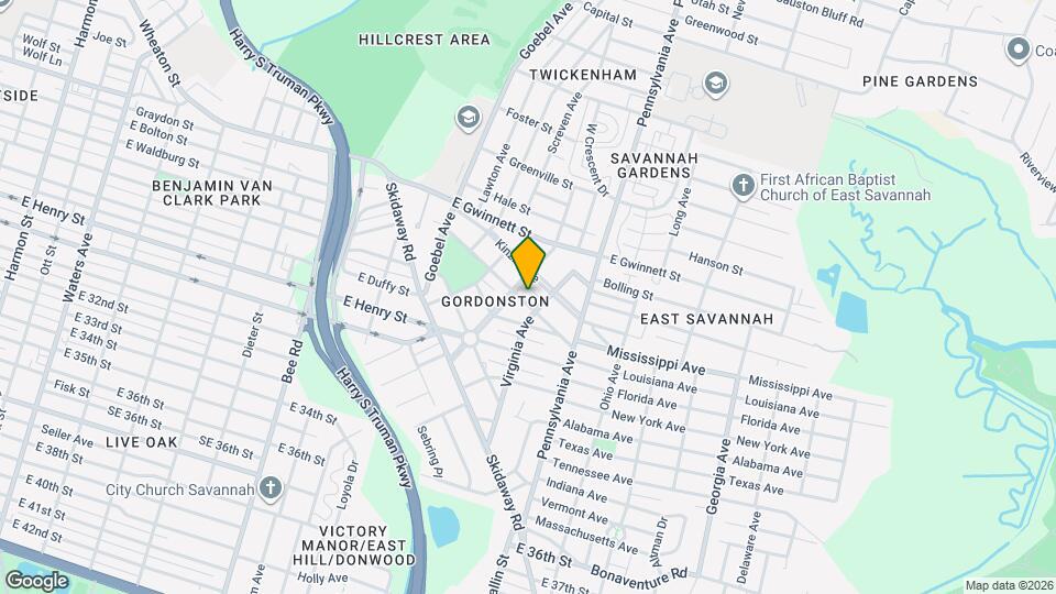 404 Gordonston Ave Map and Location Details
