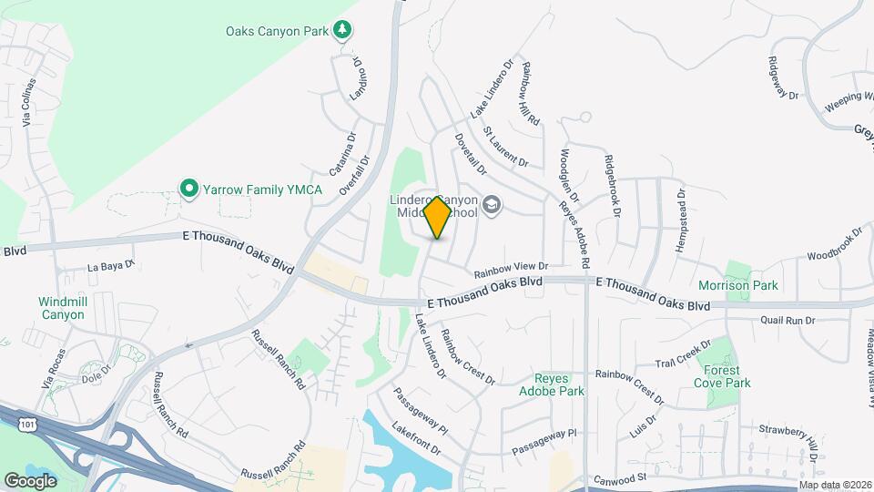 5780 Lake Lindero Dr Map and Location Details