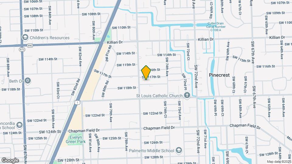 7625 SW 118th St Map and Location Details