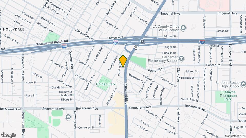 13203 Lakewood Blvd Map and Location Details