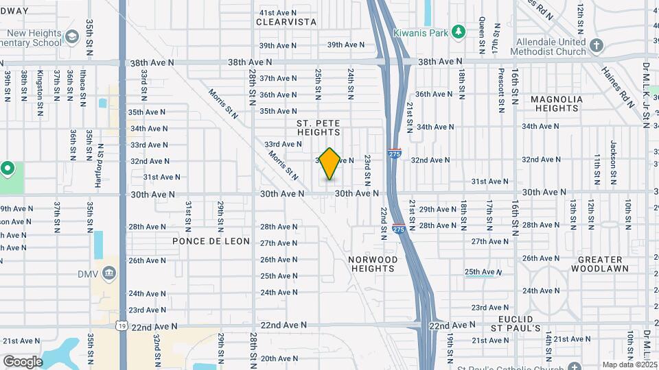 3023 25th St N Map and Location Details