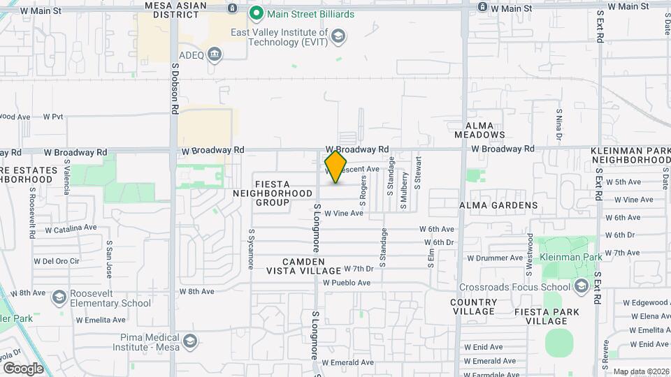 1535 W Capri Ave Mapa y Detalles de la Ubicación