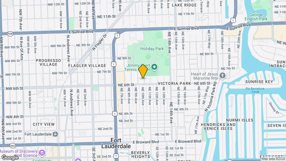 615 NE 10th Ave, Unit 101B Map and Location Details