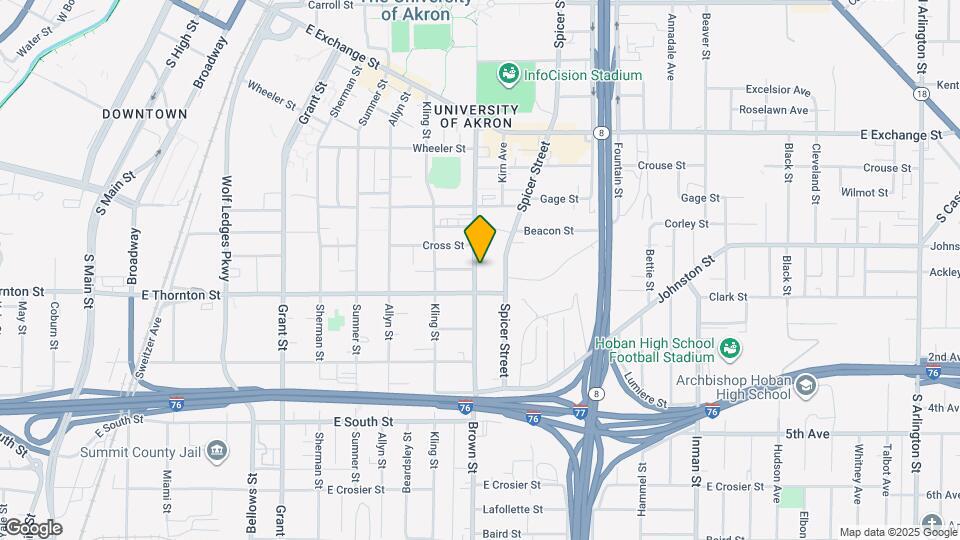 549 Brown St Map and Location Details