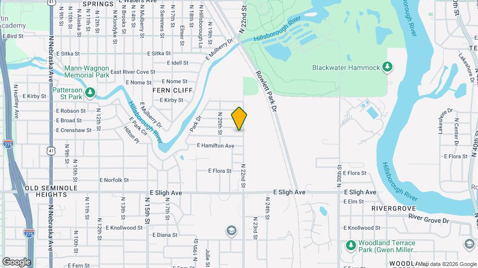 2016 E Crenshaw St Mapa y Detalles de la Ubicación
