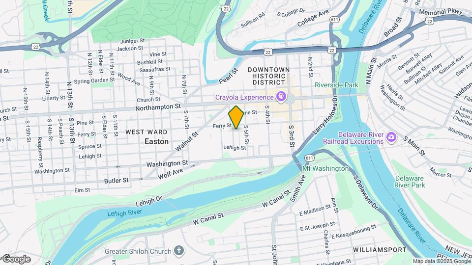 116 S 6th St Map and Location Details