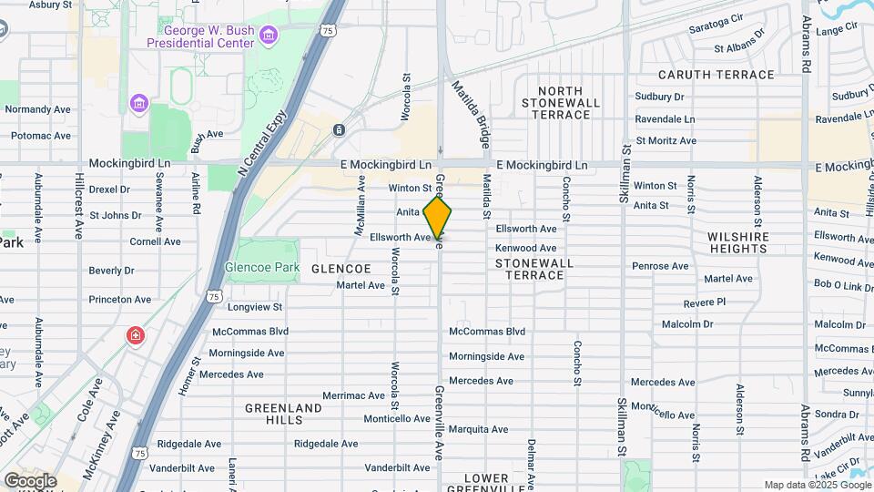 3823 Greenville Ave Map and Location Details