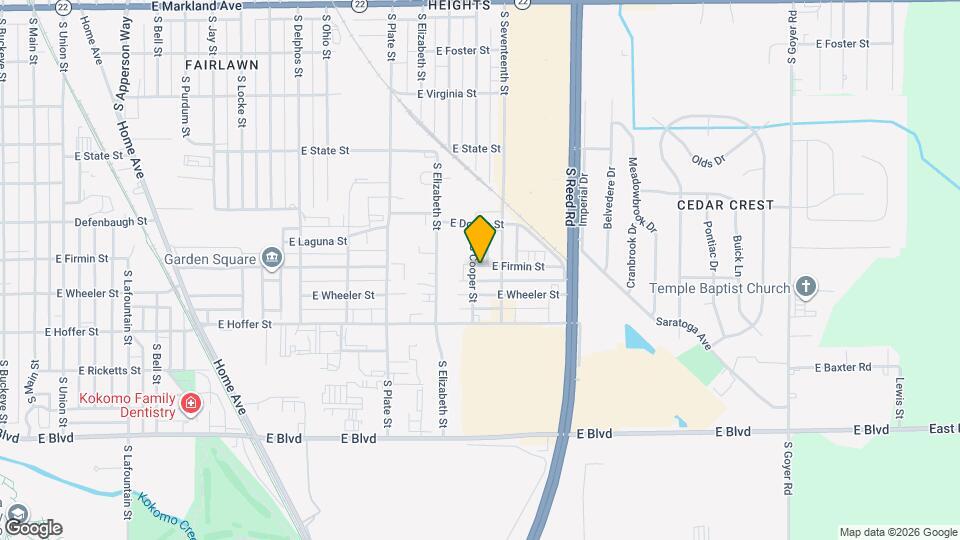 1603 E Firmin St Map and Location Details