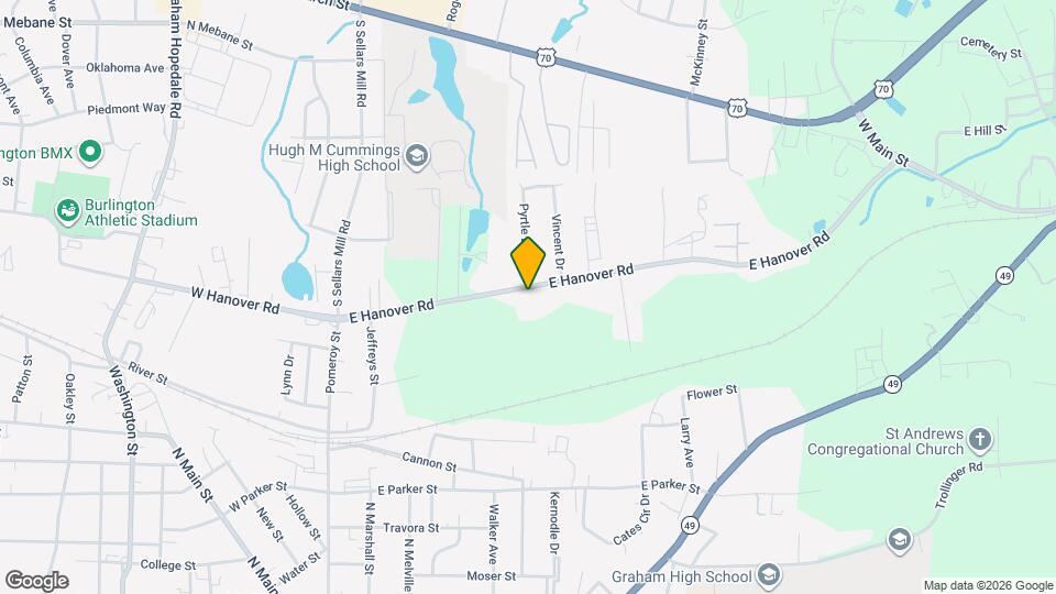 505 E Hanover Rd, Unit 505 E Hanover Rd, Graham Map and Location Details