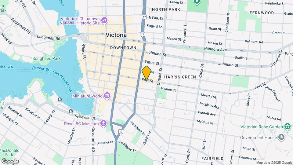 825 Fort St Map and Location Details