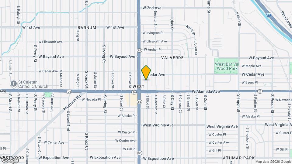 243 S Eliot St Map and Location Details