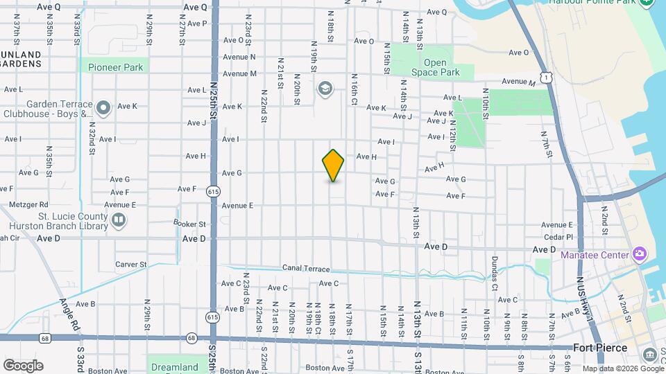 704 N 18th St Map and Location Details