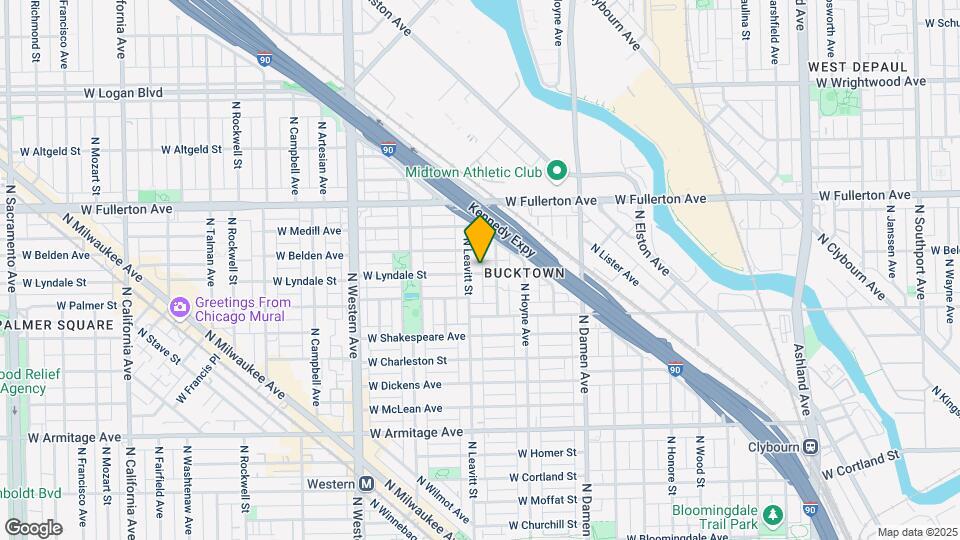 2301 N Leavitt St, Unit 2RR Map and Location Details