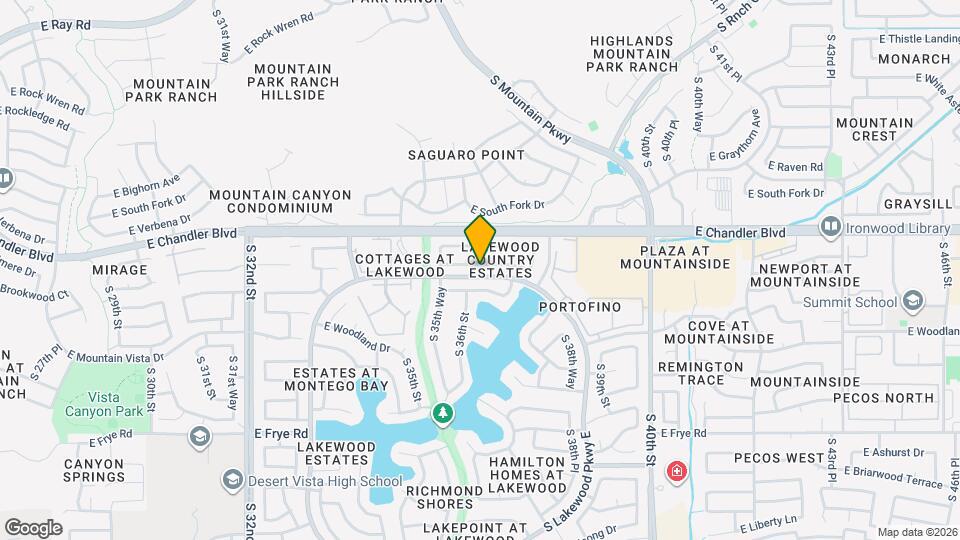 3611 E Windmere Dr Map and Location Details