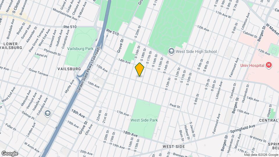500 S 18th St Map and Location Details