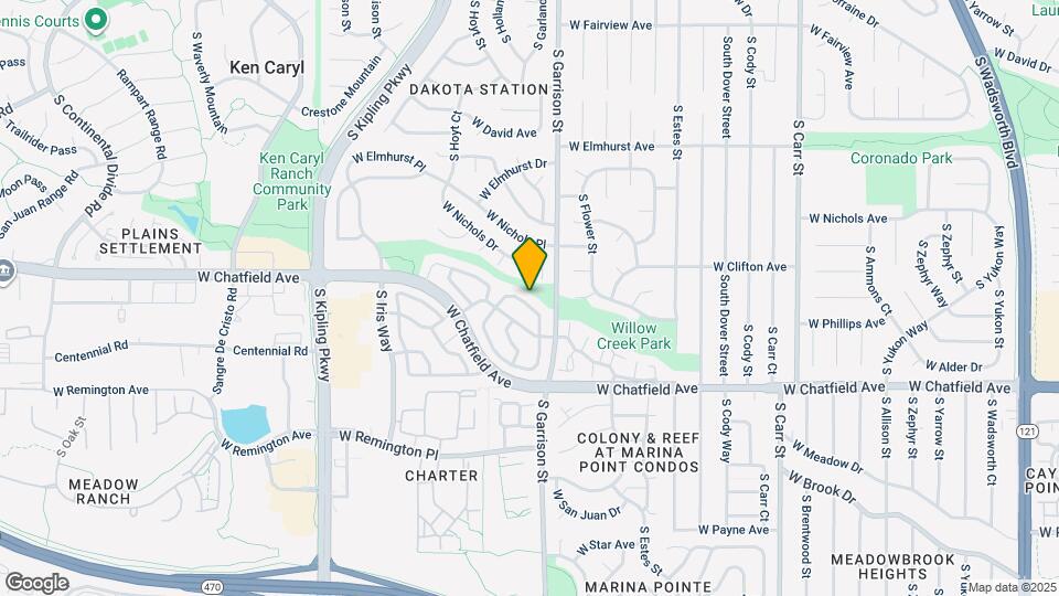 9673 W Chatfield Ave Map and Location Details