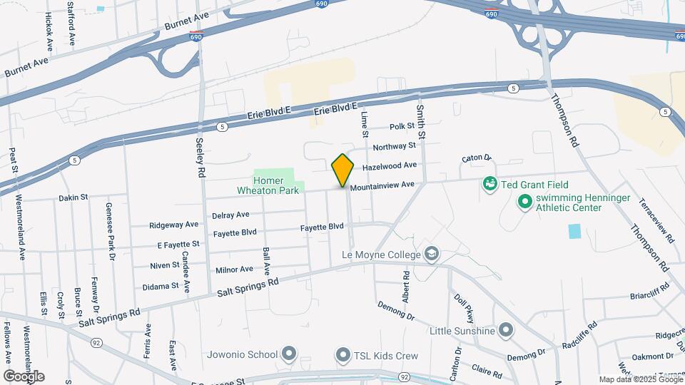 454 Mountainview Ave Map and Location Details