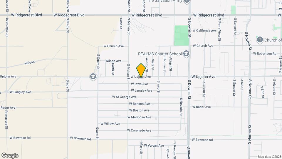 1205 W Upjohn Ave Map and Location Details