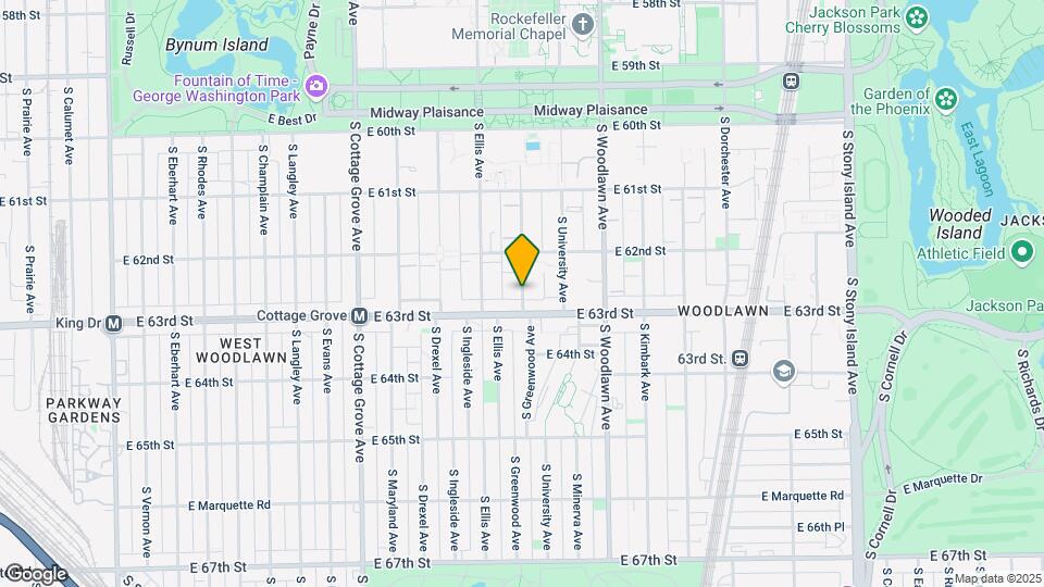 6242 S Greenwood Ave, Unit 1S Map and Location Details