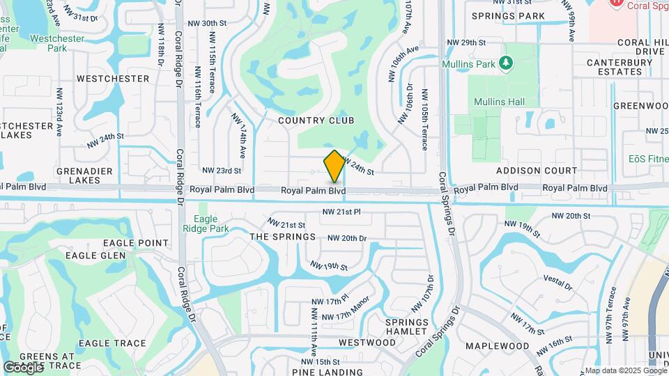 11047 Royal Palm Blvd Map and Location Details