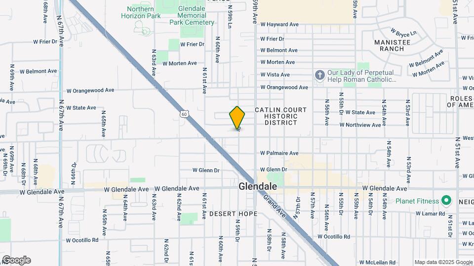 7202 N 59th Dr Map and Location Details