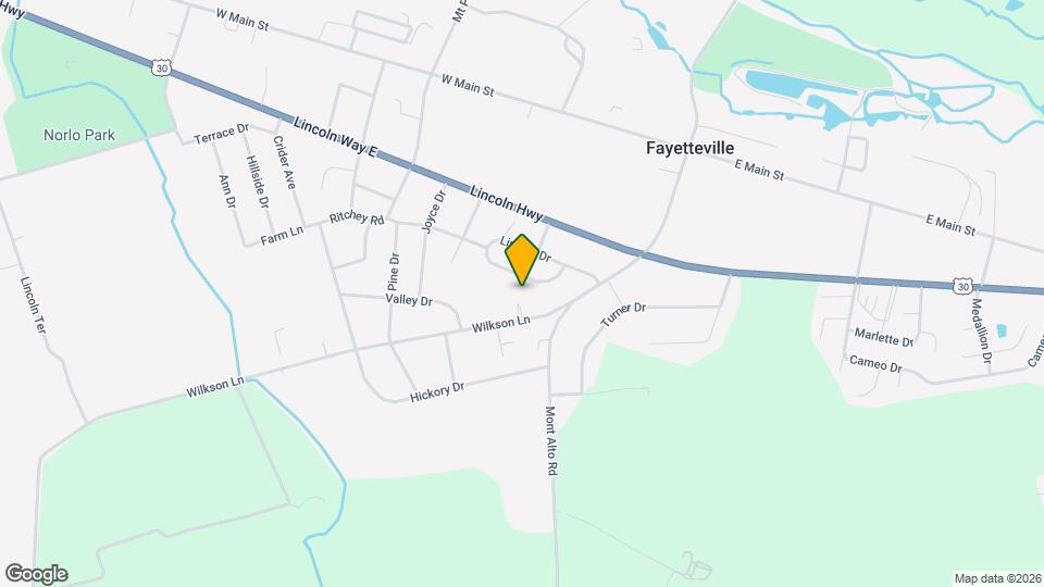 134 Fayette St Map and Location Details