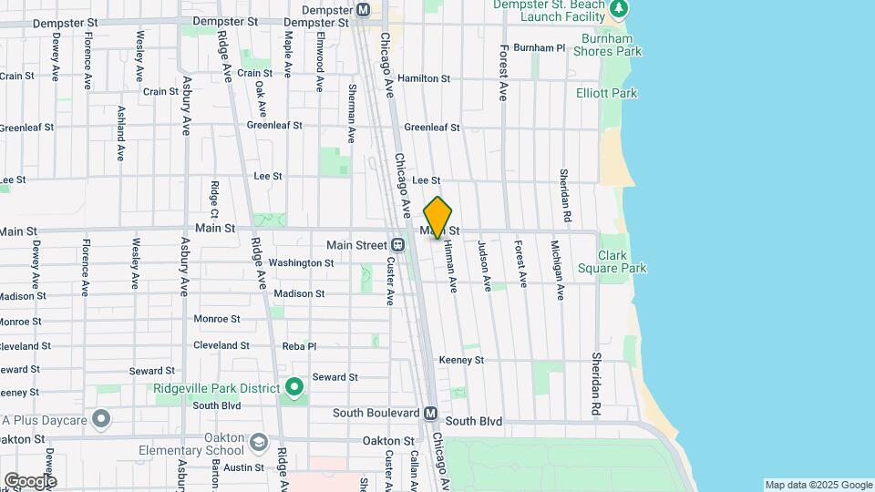 834 Hinman Ave, Unit 3 Map and Location Details
