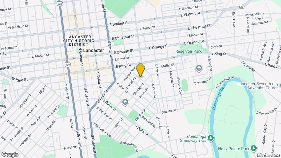 599 S Plum St Mapa y Detalles de la Ubicación