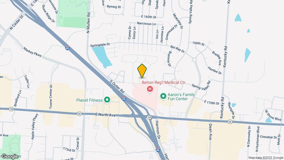 16915 Meadow Creek Ct Map and Location Details
