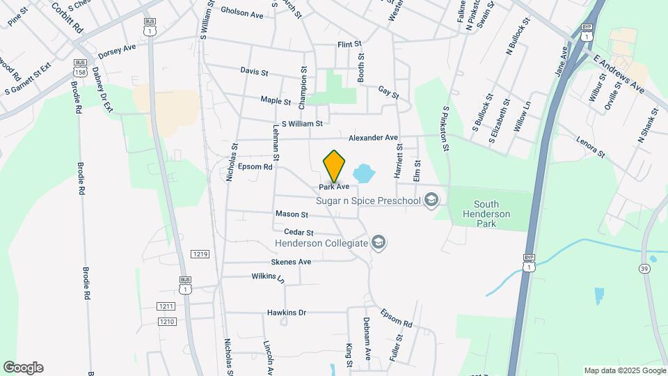 610 Park Ave Map and Location Details