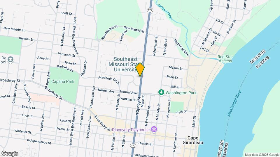 601 N Sprigg St Map and Location Details