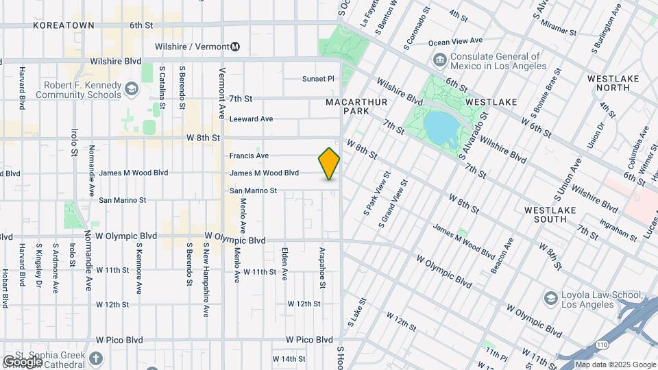 2625 San Marino St Map and Location Details