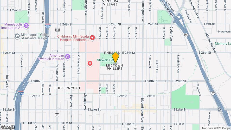 2643 12th Ave S, Unit 1 Map and Location Details