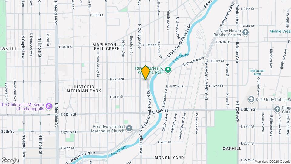 3158 E Fall Creek Pkwy N Dr Map and Location Details