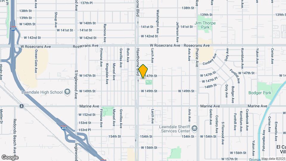 14712-14716 Hawthorne Blvd Mapa y Detalles de la Ubicación