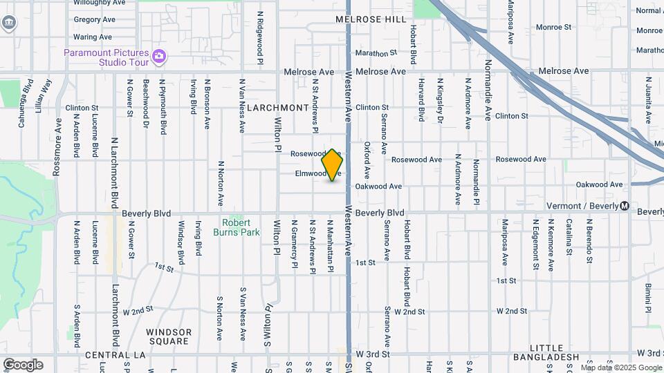 4727 Oakwood Ave Map and Location Details