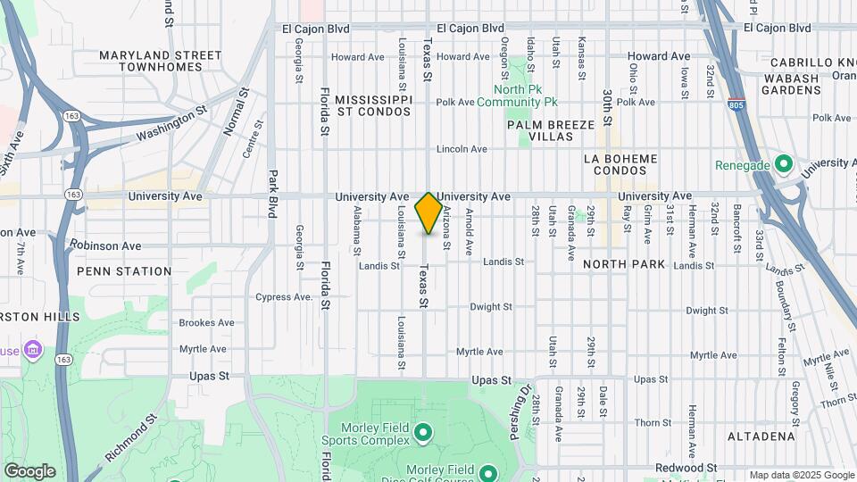 3755 Texas St Map and Location Details