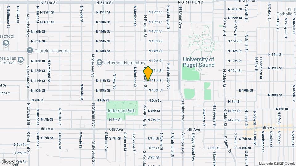 1019 N Proctor St Map and Location Details