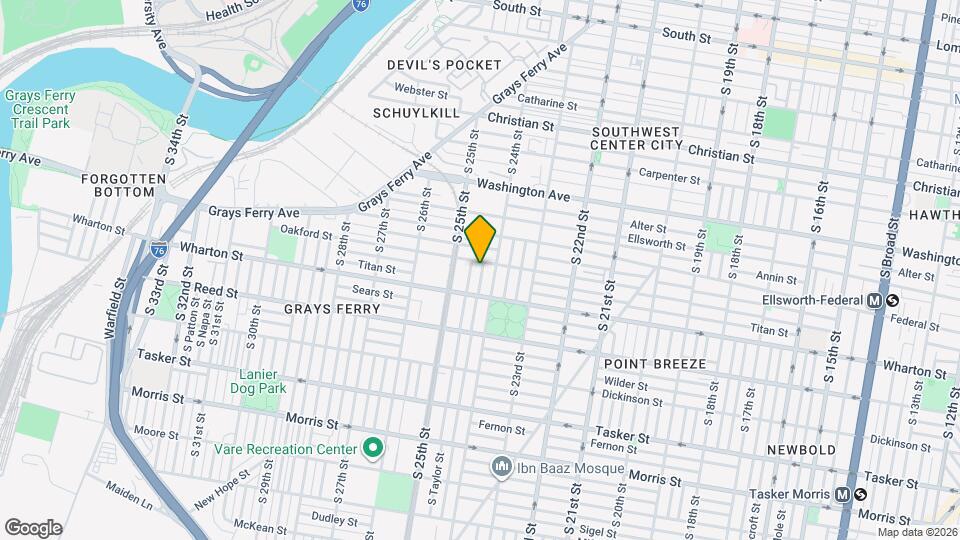 1250 S Ringgold St Map and Location Details
