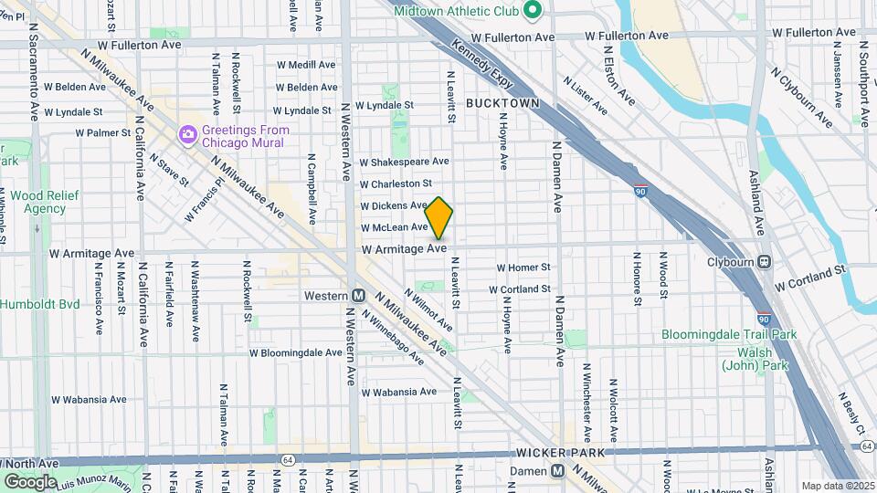 2216 W Armitage Ave, Unit 2A Map and Location Details
