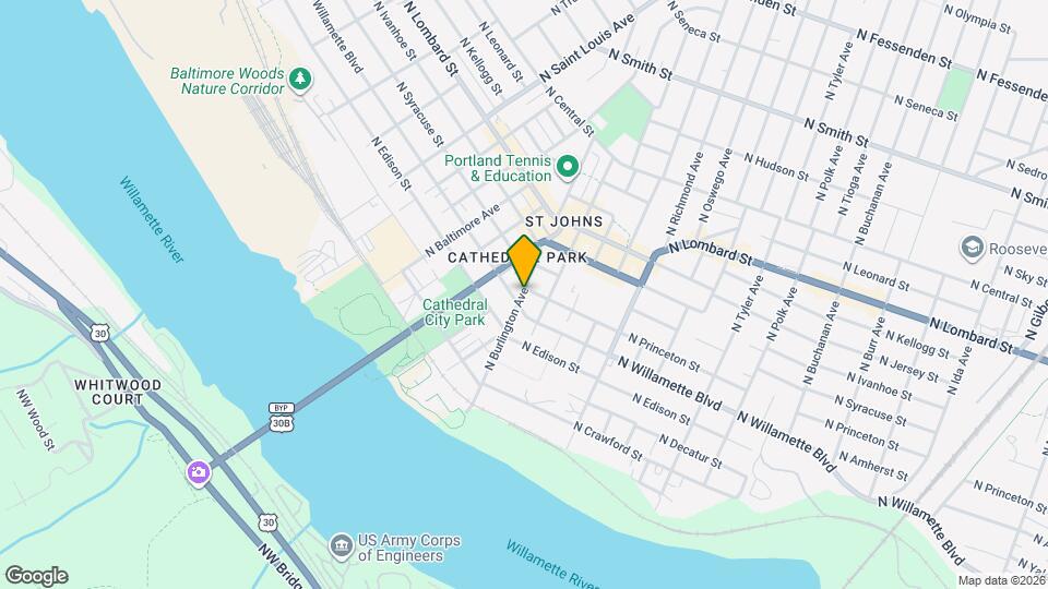 7028 N Burlington Ave Map and Location Details