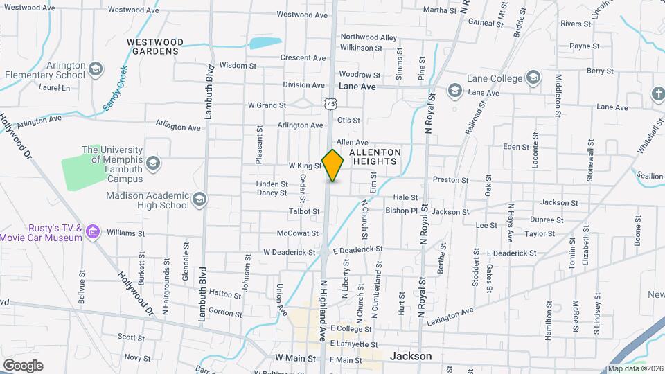 396 N Highland Ave, Unit 2 Map and Location Details