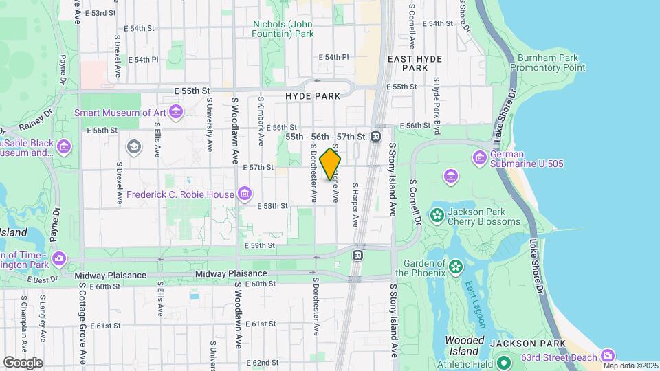 5726 S Blackstone Ave Map and Location Details