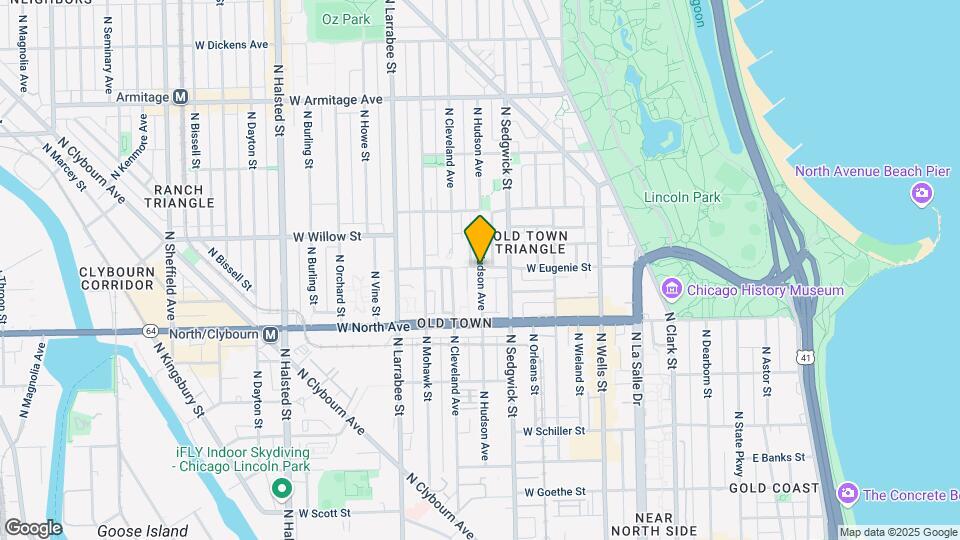 443 W Eugenie St, Unit 3w Map and Location Details