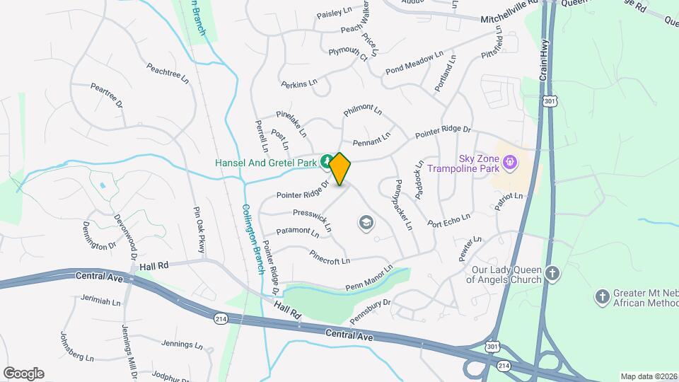 1212 Pensive Ln Map and Location Details