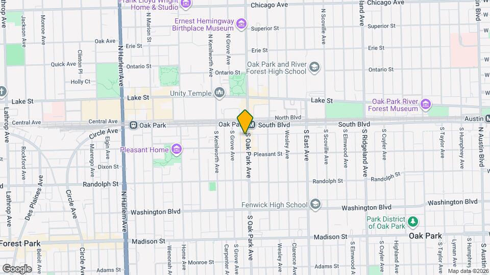 139-143 S Oak Park Ave Map and Location Details